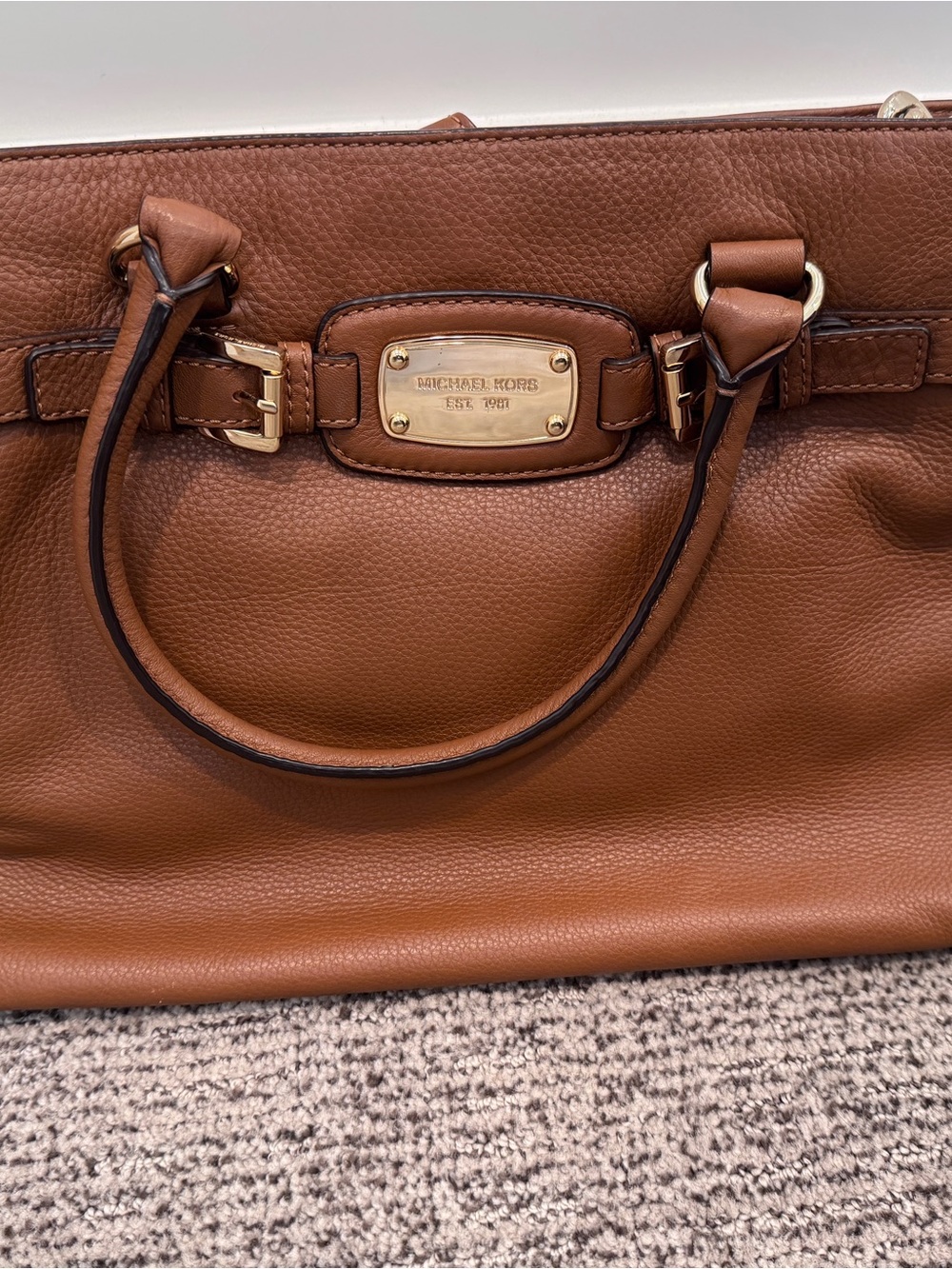 Michael Kors Brown Leather Satchel